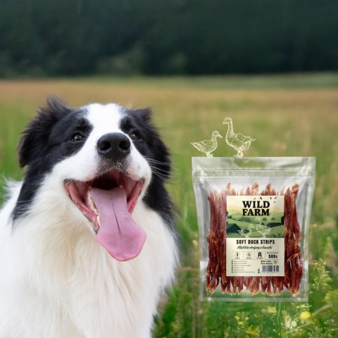 WILD FARM Miękkie Stripsy Z Kaczki Przysmak Dla Psa 500G Wild Farm