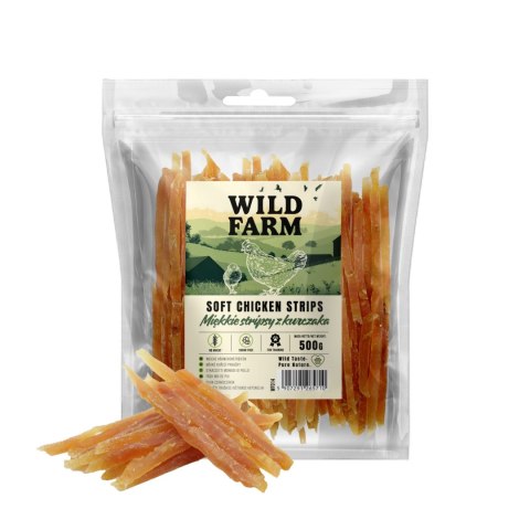 WILD FARM Miękkie Stripsy Z Kurczaka Przysmak Dla Psa 500G Wild Farm