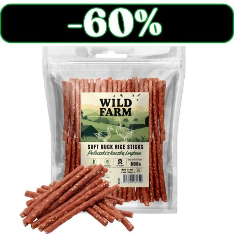 WILD FARM Paluszki Z Kaczką I Ryżem Przysmak Dla Psa 500G Wild Farm