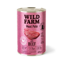 WILD FARM Pate with Beef 400g - bezglutenowa karma dla kota Wild Farm