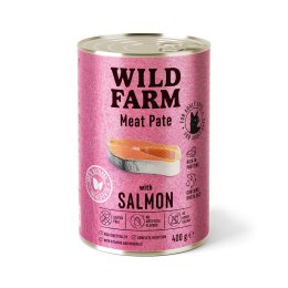 WILD FARM Pate with Salmon 400g - bezglutenowa karma dla kota Wild Farm