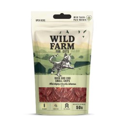 WILD FARM Przysmaki Chipsy Dla Kota O Smaku Kaczka I Dorsz 50g Wild Farm