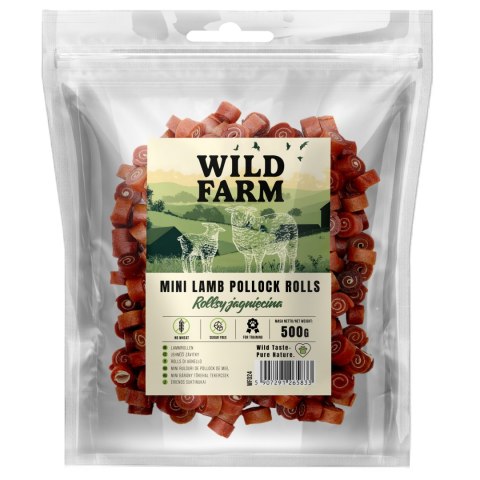 WILD FARM Rollsy Z Jagnięciny Przysmak Dla Psa 500G Wild Farm