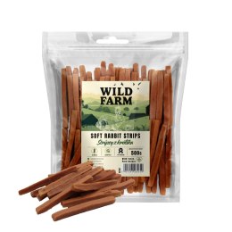 WILD FARM Stripsy Z Królika Przysmak Dla Psa 500G Wild Farm