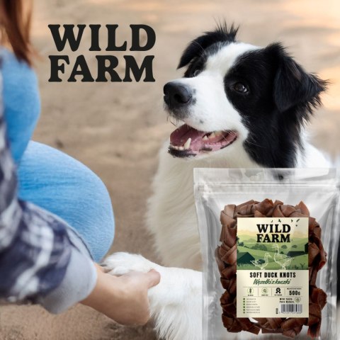 WILD FARM Węzełki Z Kaczki Przysmak Dla Psa 500G Wild Farm