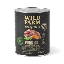 Wild Farm Monoprotein Pork - karma mokra wieprzowa dla psa 800g Wild Farm