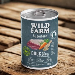 Wild Farm Superfood - Kaczka z Komosą Ryżową i Ziołami 400g Wild Farm