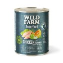 Wild Farm Superfood Kurczak - mokra karma z dynią i jabłkiem 800g Wild Farm