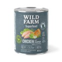Wild Farm Superfood Kurczak - mokra karma z dynią i jabłkiem 800g Wild Farm