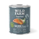 Wild Farm Superfood Łosoś - mokra karma z cukinią i batatami 800g Wild Farm