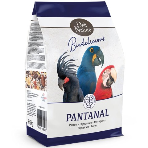 Deli Nature Birdelicious Pantanal 2kg - pokarm dla papugi Ara i Kakadu Palmowe Deli Nature