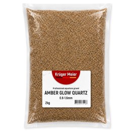 Kruger Meier Amber Glow Quartz 0.8-1.6 mm - Żwirek akwarystyczny 2 kg Kruger Meier