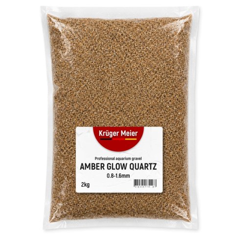 Kruger Meier Amber Glow Quartz 0.8-1.6 mm - Żwirek akwarystyczny 2 kg Kruger Meier