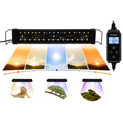 Repti-Zoo Natural Light LED UVB 12W - lampa automatyczna do terrarium 45cm Repti-Zoo