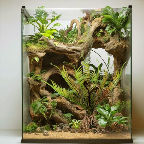 Terrario - Sztuczna roślina do terrarium - Paproć 40x14x41 cm Terrario