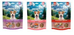 Zestaw 3 x300 g półwilgotnego przysmaku z wołowina bez zbóż i glutenu. ARQUIVET FRESH
