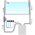 Chihiros Dosing Flow Adapter 16mm - reaktor zewnętrzny nawozów Chihiros