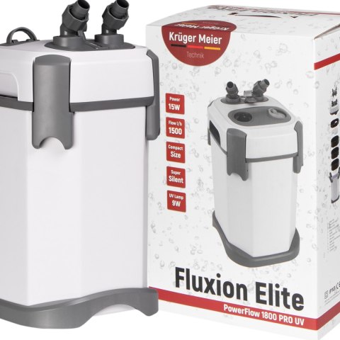Kruger Meier Fluxion Elite 1800 UVC PRO - filtr zewnętrzny z lampą UV do akwarium 120 - 350 litrów Kruger Meier