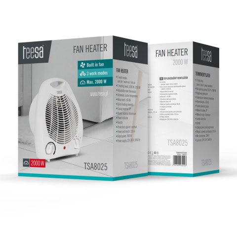 Termowentylator Teesa (1000 W, 2000 W)