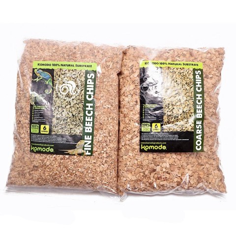 Komodo Fine Beech Chips 6l - zrębki bukowe drobne Komodo