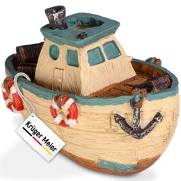Kruger Meier Kruger Meier Fishing Boat - Statek do akwarium 11x6.5x7.5 cm