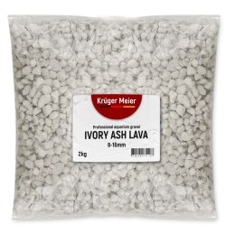 Kruger Meier Kruger Meier Ivory Ash Lava 8-16 mm - Żwirek do akwarium 2kg