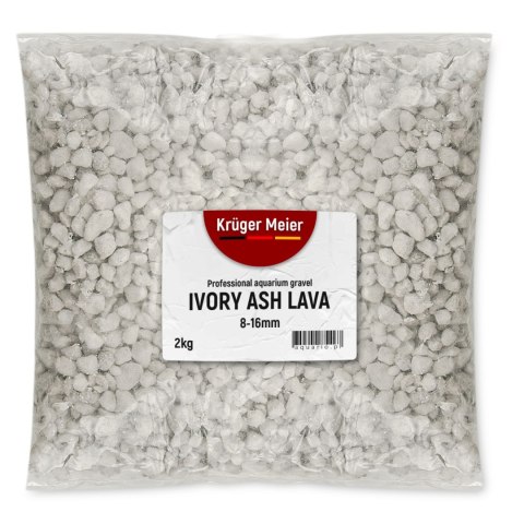 Kruger Meier Ivory Ash Lava 8-16 mm - Żwirek do akwarium 2kg Kruger Meier