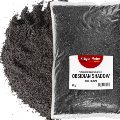 Kruger Meier Obsidian Shadow 0.8-1.6 mm - Piasek akwarystyczny 2 kg Kruger Meier