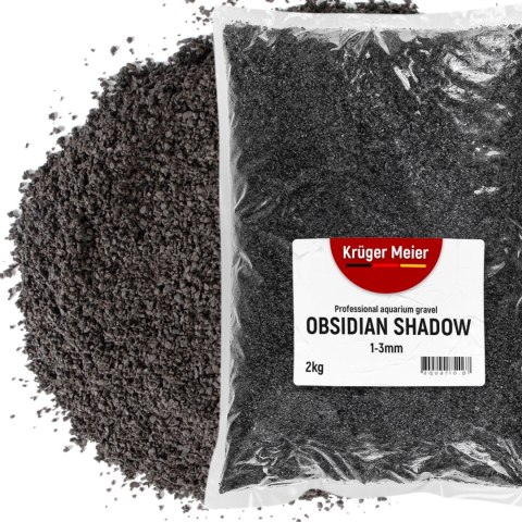 Kruger Meier Obsidian Shadow 1-3 mm - Żwirek akwarystyczny 2 kg Kruger Meier