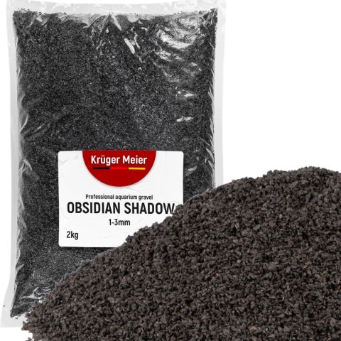 Kruger Meier Obsidian Shadow 1-3 mm - Żwirek akwarystyczny 2 kg Kruger Meier