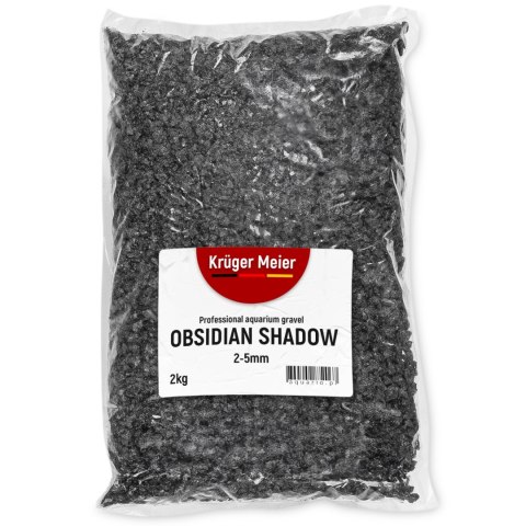 Kruger Meier Kruger Meier Obsidian Shadow 2-5 mm - Żwirek akwarystyczny 2 kg
