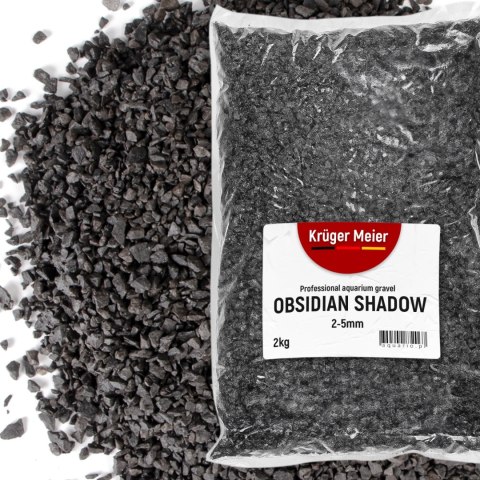 Kruger Meier Kruger Meier Obsidian Shadow 2-5 mm - Żwirek akwarystyczny 2 kg