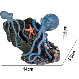 Kruger Meier Kruger Meier Octopus Treasure - Dekoracja do akwarium 14x5.5x11.5 cm