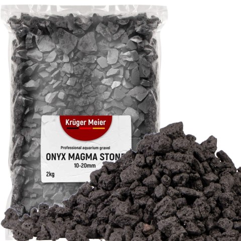 Kruger Meier Kruger Meier Onyx Magma Stones 10-20 mm - Żwir do akwarium 2kg