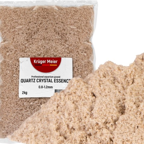 Kruger Meier Quartz Crystal Essence 0,8-1,2 mm - Piasek akwarystyczny 2 kg Kruger Meier