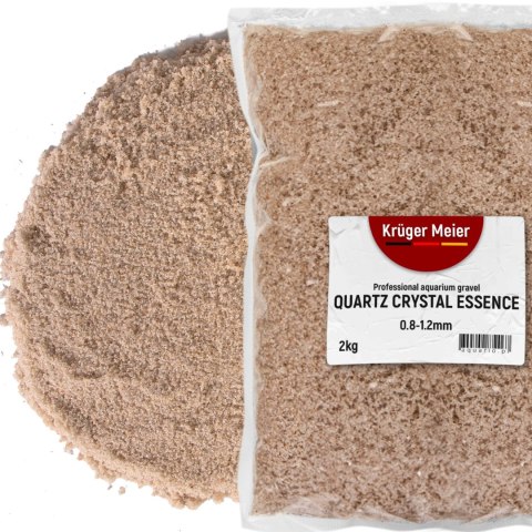 Kruger Meier Quartz Crystal Essence 0,8-1,2 mm - Piasek akwarystyczny 2 kg Kruger Meier