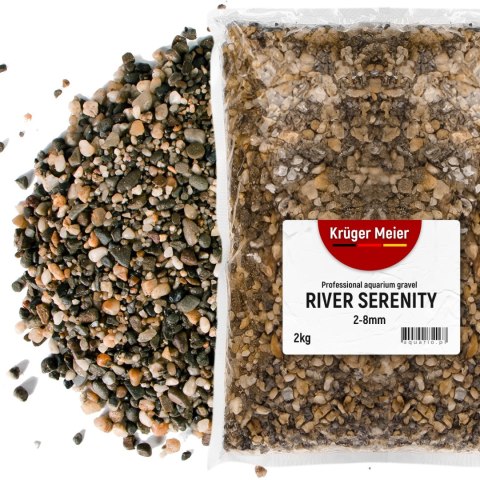 Kruger Meier Kruger Meier River Serenity 2-8 mm - Żwirek akwarystyczny 2 kg