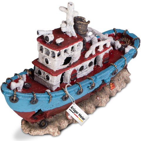 Kruger Meier Kruger Meier Shipwreck - Statek do akwarium 28x9x18 cm
