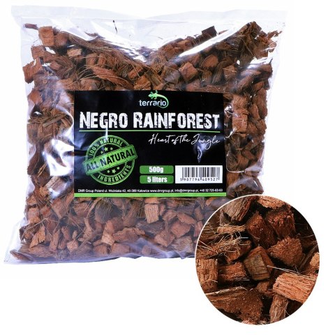 Terrario Terrario Negro Rainforest 5l 500g - podłoże zrębki kokosa