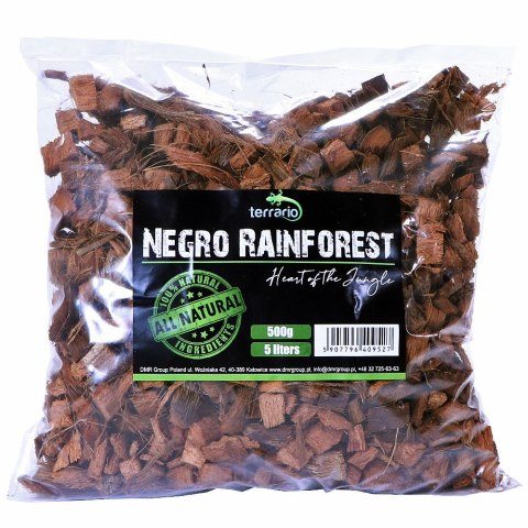 Terrario Terrario Negro Rainforest 5l 500g - podłoże zrębki kokosa
