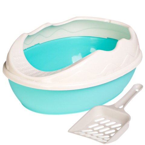 Furrever Friends Furrever Friends Purrfect Point Turquoise with Scoop - mała kuweta z łopatką