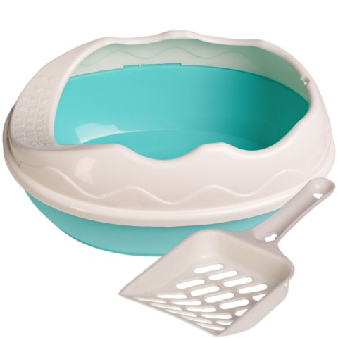 Furrever Friends Furrever Friends Purrfect Point Turquoise with Scoop - mała kuweta z łopatką