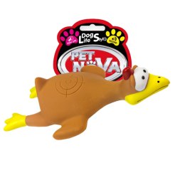 Aqua Nova Pet Nova zabawka gumowa - brązowa kura w locie 26cm