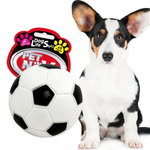 Aqua Nova Pet Nova zabawka gumowa - piłka futbolowa 7cm