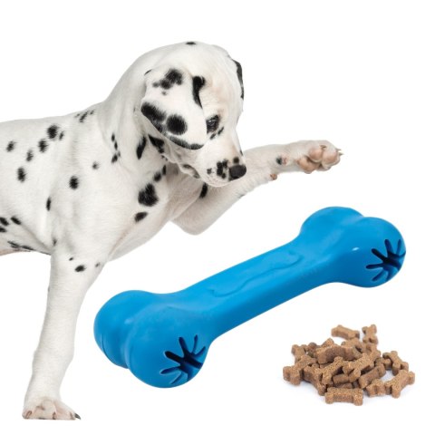 Pet Nova zabawka - kość na przysmaki z aromatem wołowiny niebieska 11cm Aqua Nova