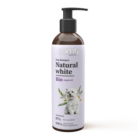 Comfy Natural White 250ml - naturalny szampon dla psów o jasnej sierści Aquael