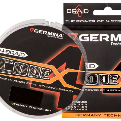 Germina 4-BRAID CODE 0,16mm GREEN - plecionka wędkarska 150m Genlog