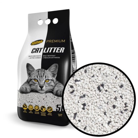 Hilton Cat Litter Carbon - żwirek bentonitowy z węglem dla kota 5l HILTON