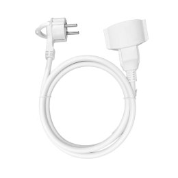 Przedłużacz domowy jednogniazdowy, 1x2P+Z (schuko) 1,5m,kabel PVC H05VV-F 3x1,5mm-, 230VAC/16A