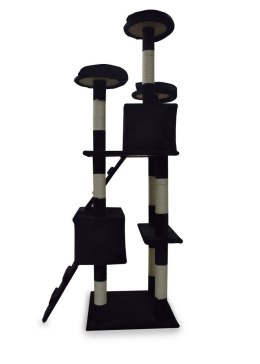 Drapak drzewko Legowisko Wieża dla Kota 170cm Czarny ANIMEL
